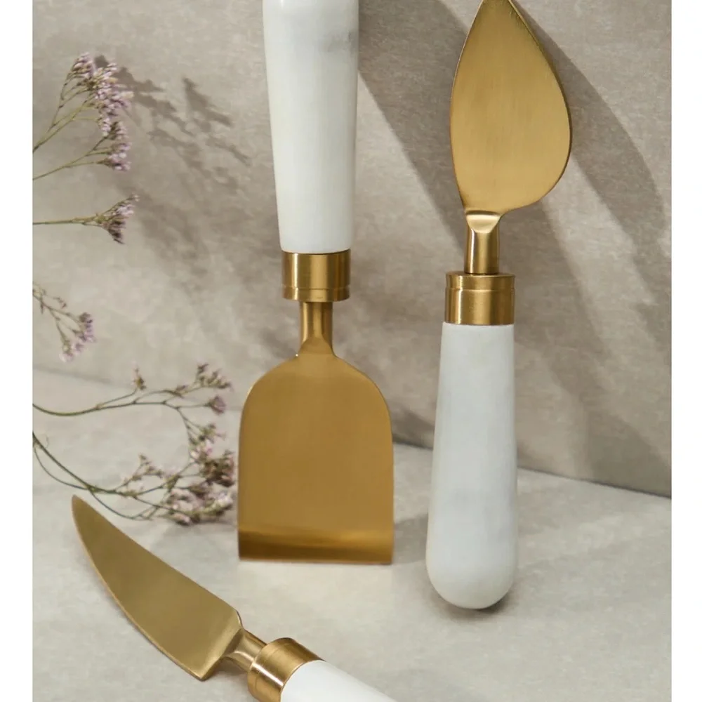 3 Piece Marble Cheese Knife Set Perfect Christmas Gift Altar’d State Gifts